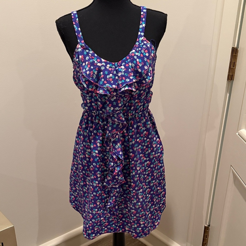 Rebecca Taylor Blue Floral Dress